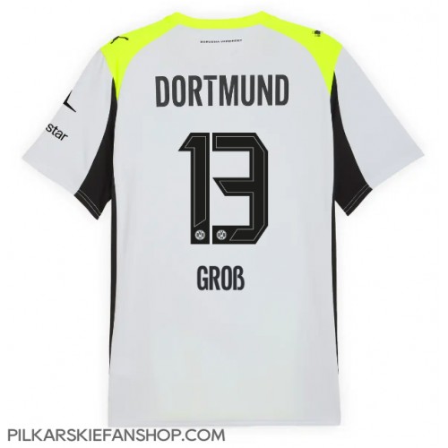 Koszulka piłkarska Borussia Dortmund Pascal Gross #13 Strój wyjazdowy 2025-26 tanio Krótki Rękaw Koszulka piłkarska Borussia Dortmund Pascal Gross #13 Strój wyjazdowy 2025-26 tanio Krótki Rękaw